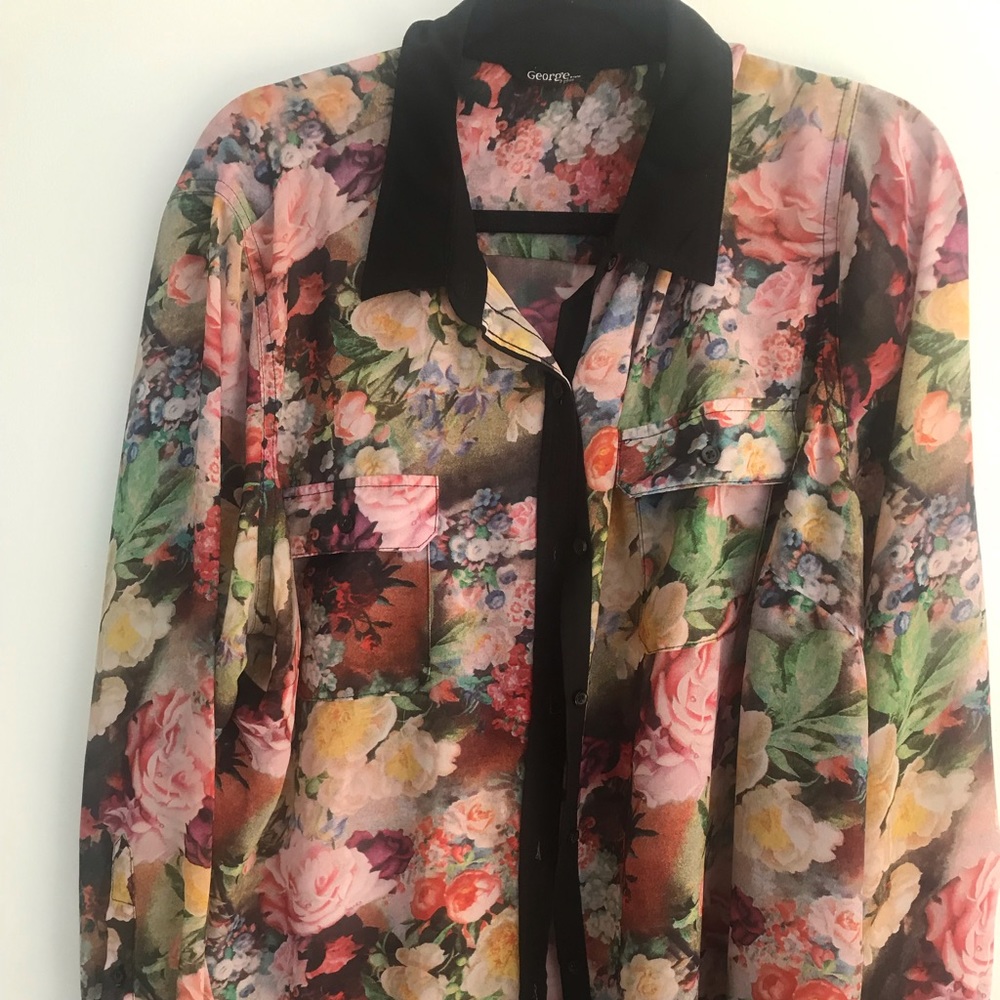 XXL George button up dress shirt